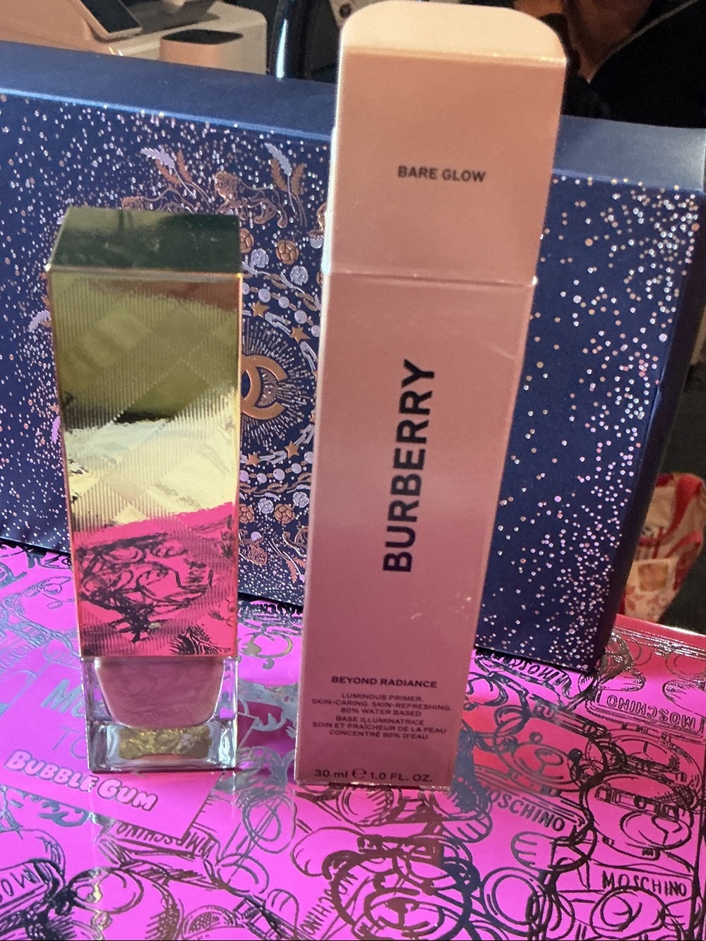 Burberry Bare Glow Illuminating Liquid - Pink and Gold Packaging